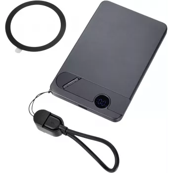 TROIKA Powerbank STROMKONSERVE 5 (POP50/TI) - 5000 mAh, Titânio