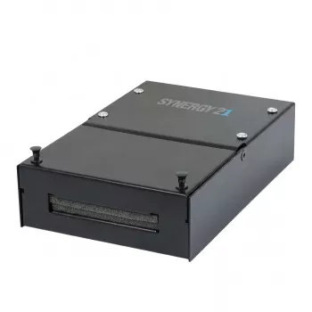 SYNERGY21 suporte de módulos Keystone patch panel para 4x módulo TP, sobrepor, caixa metálica dobrável (Consolidation Point Box), preto
