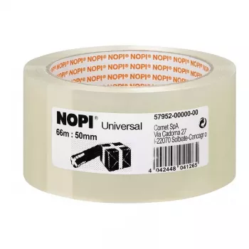 Tesa Nopi Fita adesiva universal para embalagem 50 mm x 66 m transparente
