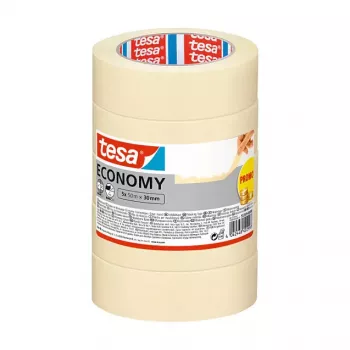 TESA Fita de mascarar Economy branca 50 m x 30 mm 5 rolos (55349-00000-00)