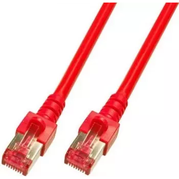 Cabo de rede RJ45 EFB Elektronik ECOLAN Cat.6 S/FTP LSZH vermelho 1,5m