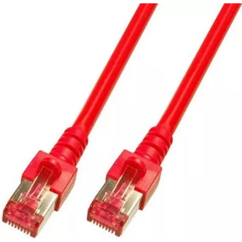 Cabo de rede RJ45 EFB Elektronik ECOLAN Cat.6 S/FTP LSZH vermelho 1,5m