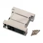 Caixa vazia D-Sub metalizada EFB-Elektronik EB2525M 25 pinos, prateado/cinzento