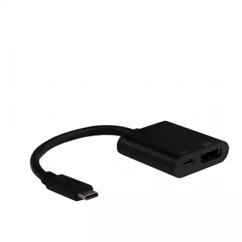 Adaptador USB-C para DisplayPort EFB com ligação USB-C PD 4K60Hz preto