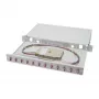Caixa de emenda EFB Elektronik LC OS2 9/125µm extraível 24 pigtails 12 acopladores 1U