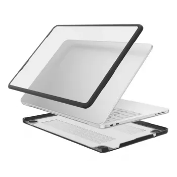 Capa Shell 4smarts para Apple MacBook Neo, moldura preta
