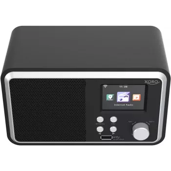 Rádio de internet XORO DAB 300 DAB+ FM Bluetooth USB ecrã a cores preto