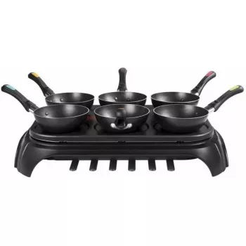 GUSSKÖNIG conjunto de 6 mini frigideiras em ferro fundido pré-temperado 13,7 cm