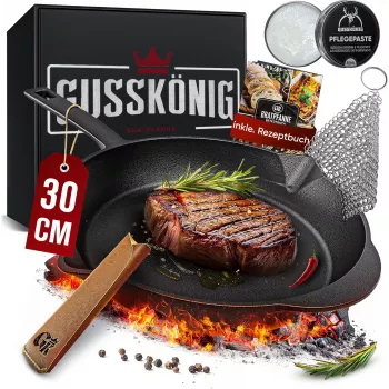 GUSSKÖNIG grelhador em ferro fundido pré-temperado 30 cm quadrado