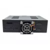 Jou Jye JJ-N-49SS-T 12G Gaveta hot-swap SATA/SAS de 4 baías de 2,5 polegadas para compartimento de 5,25 polegadas - Preto