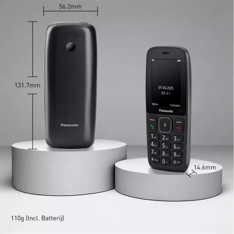 Panasonic KX-TF400EXB Telemóvel, preto