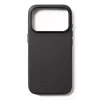 Capa de pele Mujjo para iPhone 17 Pro com MagSafe (Preto)