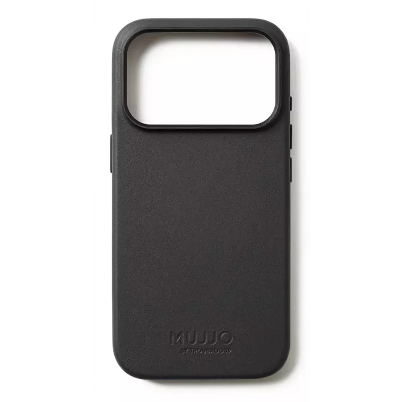 Capa de pele Mujjo para iPhone 17 Pro com MagSafe (Preto)