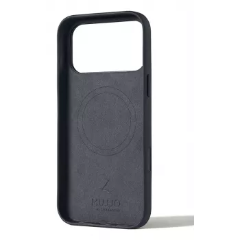 Capa de pele Mujjo para iPhone 17 Pro Max com MagSafe (Basalt)