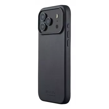 Capa de pele Mujjo para iPhone 17 Pro Max com MagSafe (Basalt)