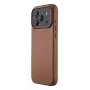 Capa de pele Mujjo para iPhone 17 Pro Max com MagSafe (Tan)