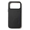 Capa de pele com carteira Mujjo para iPhone 17 Pro Max com MagSafe (Preto)