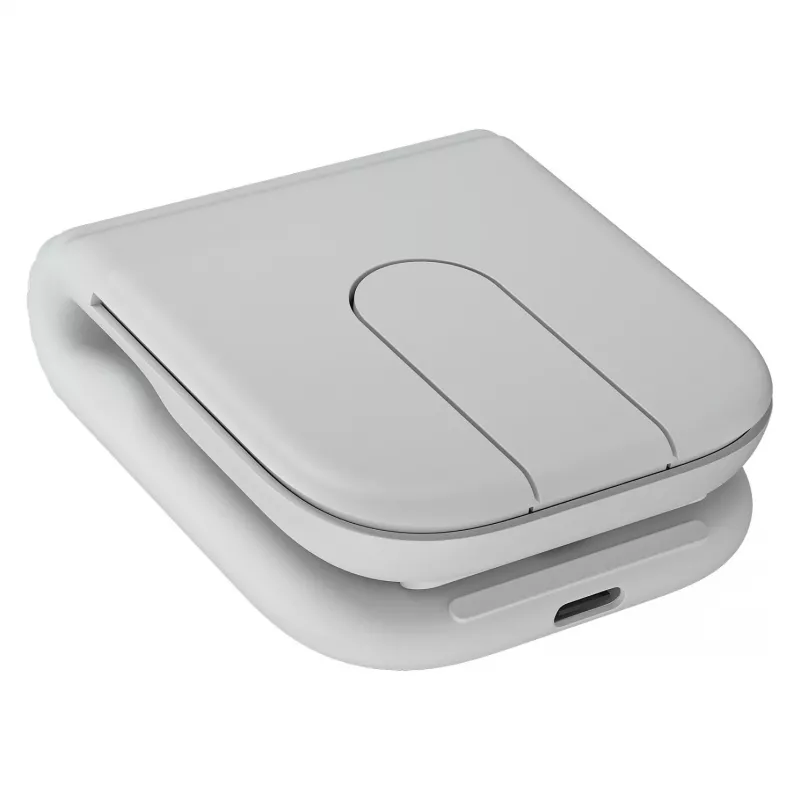 Rato sem fios ultraportátil Logitech Mobi Fold - branco sujo