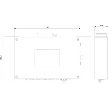 Hikvision Pro Series DS-3T0506HP-E/HS Switch PoE Não Gerido, 6 Portas, 4 PoE, Orçamento 60W