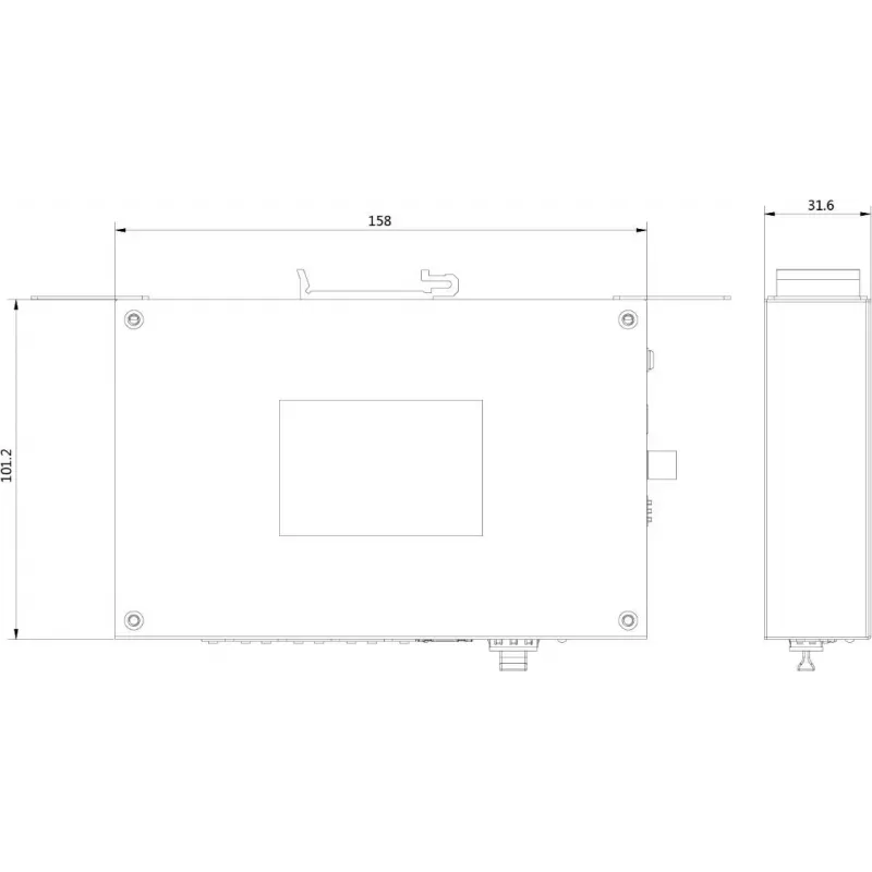 Hikvision Pro Series DS-3T0506HP-E/HS Switch PoE Não Gerido, 6 Portas, 4 PoE, Orçamento 60W