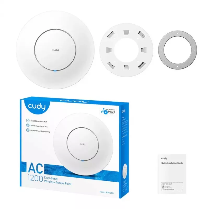 CUDY AP1200 ponto de acesso AC1200 Dual-Band com PoE