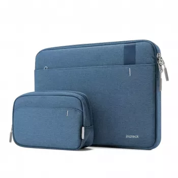 Inateck Capa para portátil 13 polegadas com bolsa para acessórios azul