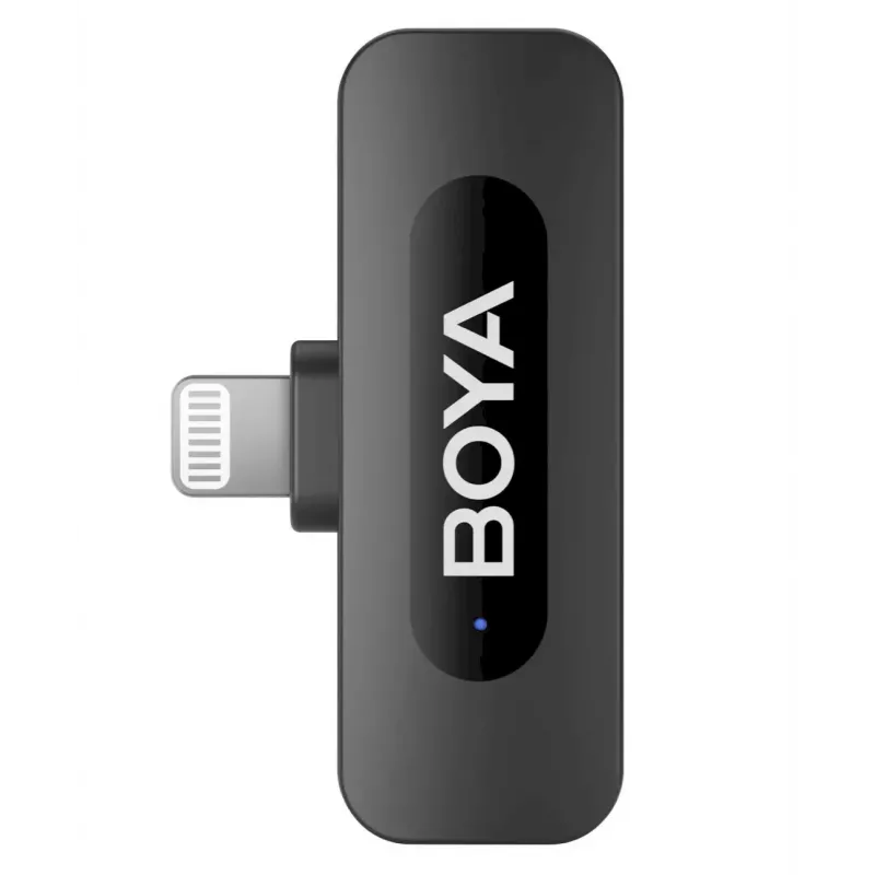 BOYA BY-V1 V2.0 Microfone Sem Fios 2,4GHz Ultra Compacto para Dispositivos Lightning - 1TX+1RX