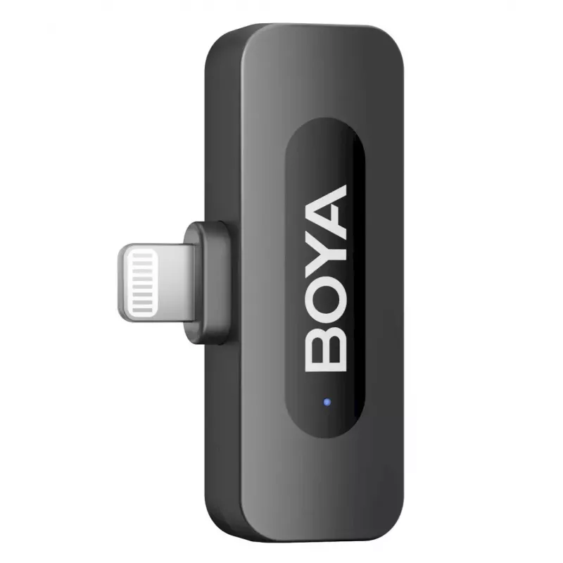 BOYA BY-V1 V2.0 Microfone Sem Fios 2,4GHz Ultra Compacto para Dispositivos Lightning - 1TX+1RX