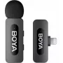 BOYA BY-V1 V2.0 Microfone Sem Fios 2,4GHz Ultra Compacto para Dispositivos Lightning - 1TX+1RX