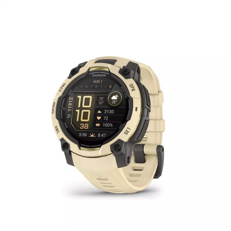 Garmin Instinct 3 AMOLED Smartwatch GPS 45mm Silicone Citrine/Gray 010-02936-02