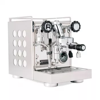 Máquina de café expresso Rocket Appartamento 2.0 Classic em aço inoxidável branca