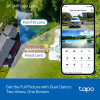 Kit de câmara de segurança solar TP-LINK Tapo TC93D KIT V1 - câmara Wi-Fi 2K QHD com rotação/inclinação e painel solar