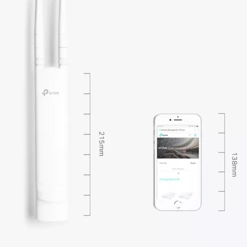 Ponto de acesso exterior TP-Link EAP110-Outdoor 300Mbps 2.4GHz Passive PoE IP65