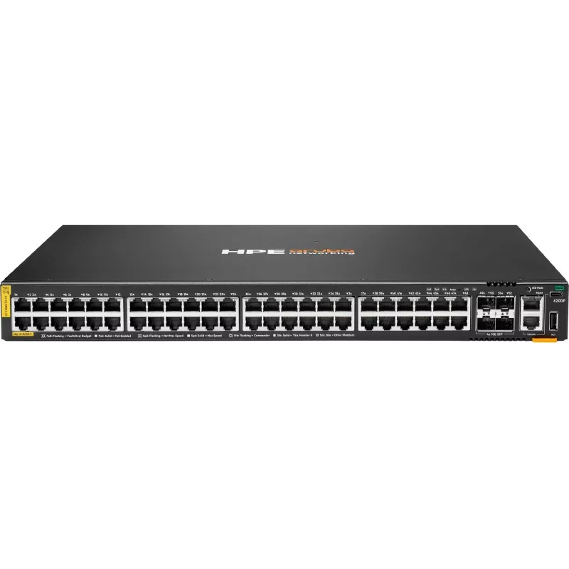 Comutador HPE Aruba Networking 6200F 48G CL4 4SFP+ 740W