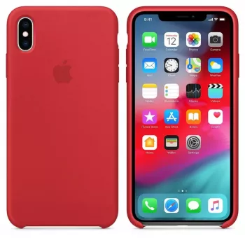 Apple (PRODUCT)RED capa de silicone para iPhone XS Max