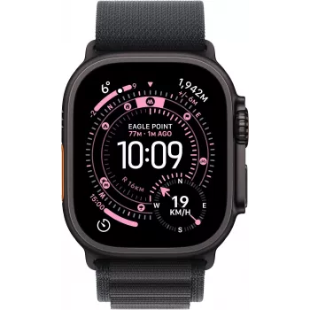 Apple Watch Ultra 3 GPS + Cellular 49mm Caixa de Titânio Preto com Alpine Loop Preto - Médio MF0V4QR/A