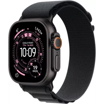 Apple Watch Ultra 3 GPS + Cellular 49mm Caixa de Titânio Preto com Alpine Loop Preto - Médio MF0V4QR/A