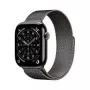 Apple Watch Series 11 GPS + Cellular 46mm caixa de titânio Slate com Slate Milanese Loop - S/M
