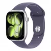 Apple Watch Series 11 GPS 46mm caixa de alumínio prateada com Purple Fog Sport Band M/L