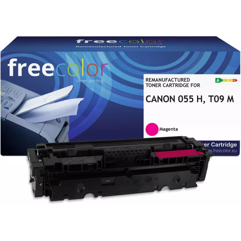 Freecolor Tinteiro recondicionado compatível com Canon 055H magenta 3018C002