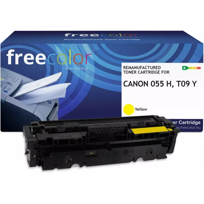 Freecolor Tinteiro Canon 055H 3017C002 amarelo recondicionado compatível