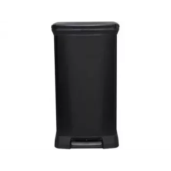 CURVER BALDE METALIZADO 50L COM PEDAL /IML PRETO