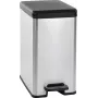 CURVER Balde slim 25L metalizado prateado/cinzento