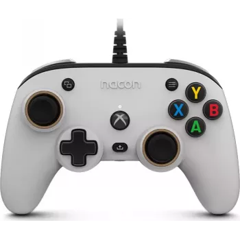 Comando com Fio Nacon Compact Pro para Xbox Series X|S, Xbox One e PC - Branco