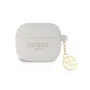 Guess GUA3LSC4EG capa de silicone Charm para AirPods 3 (cinzento) - 4G Collection
