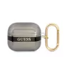 Capa Guess GUA3HHTSK para AirPods 3 preta Strap Collection