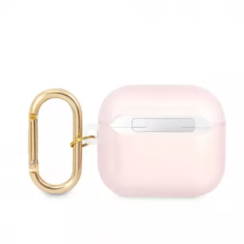 Guess GUA3HHTSP Strap Collection capa de silicone para AirPods 3 - rosa