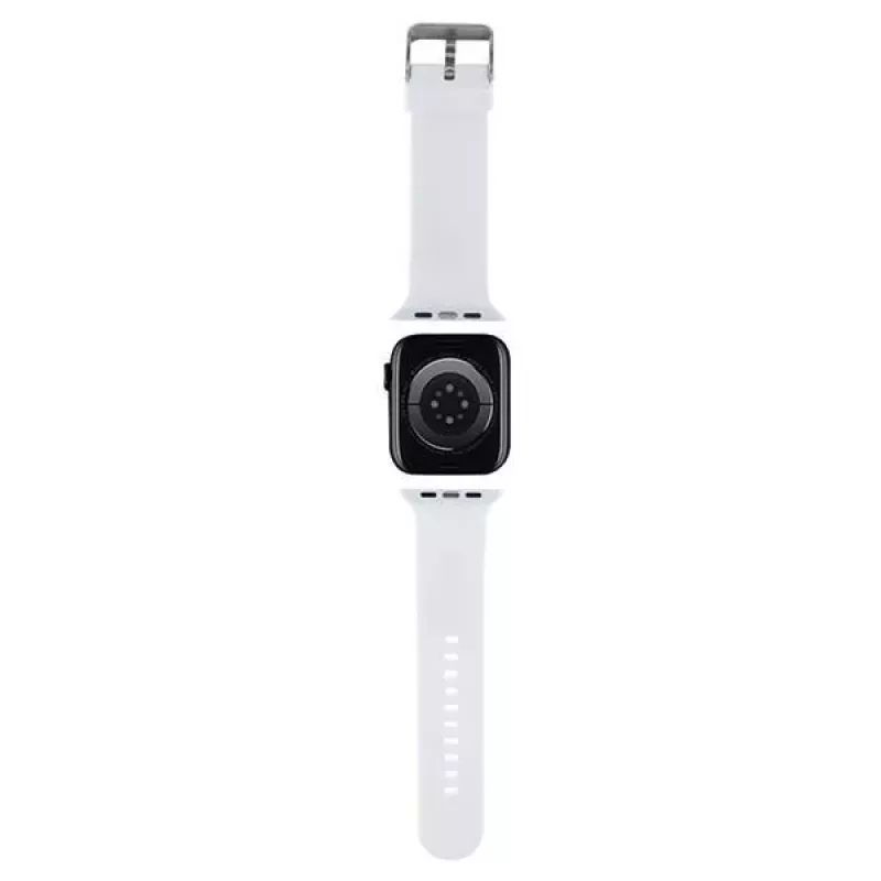 Pulseira Karl Lagerfeld 3D Rubber Karl Head para Apple Watch 38/40/41mm branca