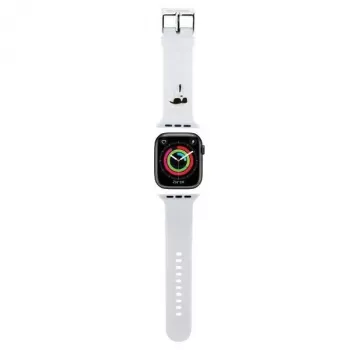 Pulseira Karl Lagerfeld 3D Rubber Karl Head para Apple Watch 38/40/41mm branca