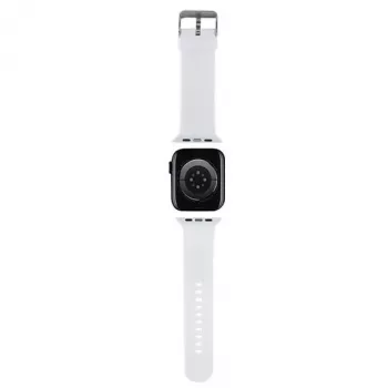 Karl Lagerfeld Bracelete de silicone 3D com cabeça Choupette para Apple Watch 38/40/41mm - branca